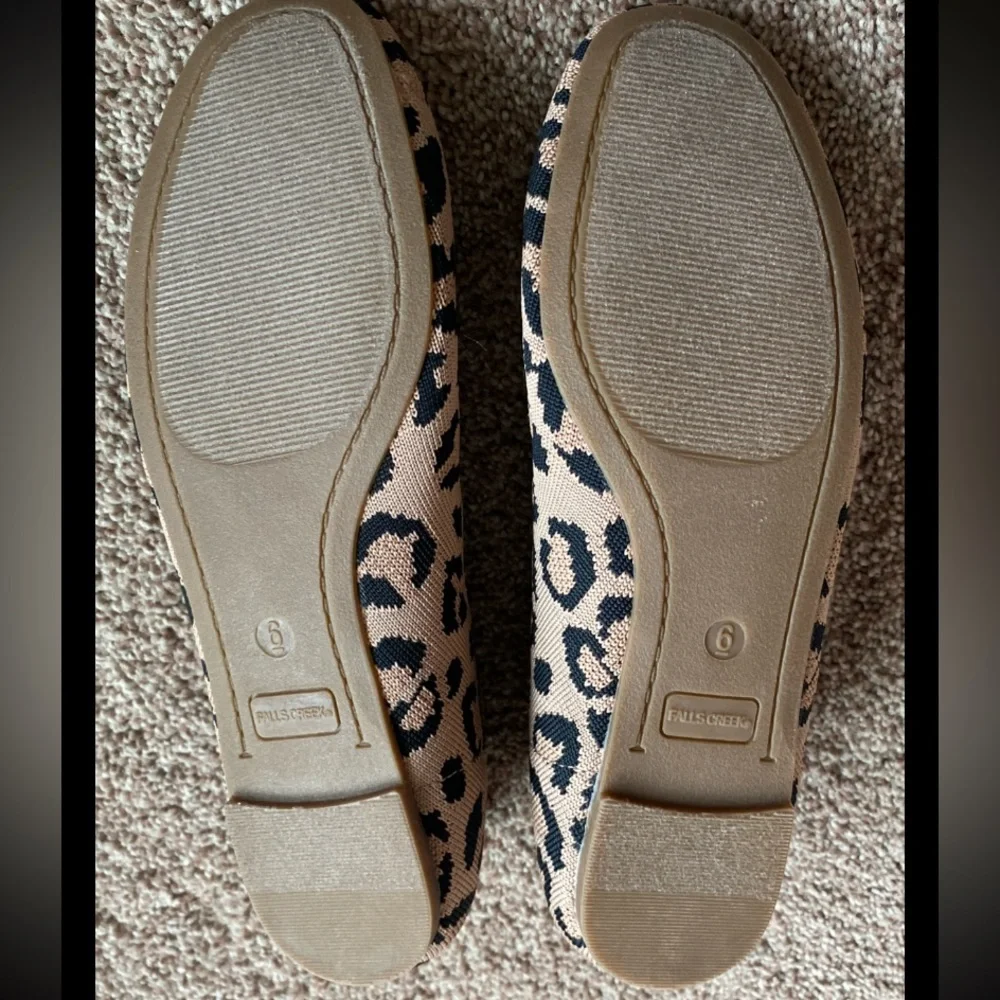 NEW Woman’s Knit Ballet Cushioned Flats Leopard Print. Size 6, 7 & 11 - Picture 5 of 5
